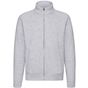 fruit of the loom Premium Sweat Jacket - gris_chine - M