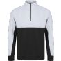 Finden+Hales Adults' 1/4 zip knitted tracksuit top black/white