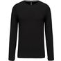Kariban T-shirt homme manches longues encolure ronde black