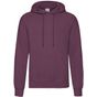 fruit of the loom Classic Hooded Sweat bordeaux