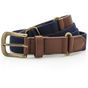 Asquith & Fox Ceinture en toile et similicuir navy