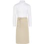 SG Accessories - Bistro Rome - Medium Length Bistro Apron with Pocket natural