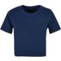 Build Your Brand Ladies Cropped Tee light_navy