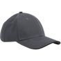 Beechfield Casquette classique 6 panneaux en coton biologique EarthAware  - visière sandwich graphite_grey/black