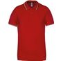 Kariban Polo maille piquée manches courtes homme red/navy/white
