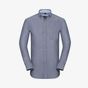 Russell Collection Men’s long sleeve tailored washed oxford