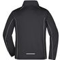 James&Nicholson Men´s Zip-Off Softshell Jacket black/silver