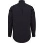 Henbury Men's modern long sleeved oxford - classic fit black