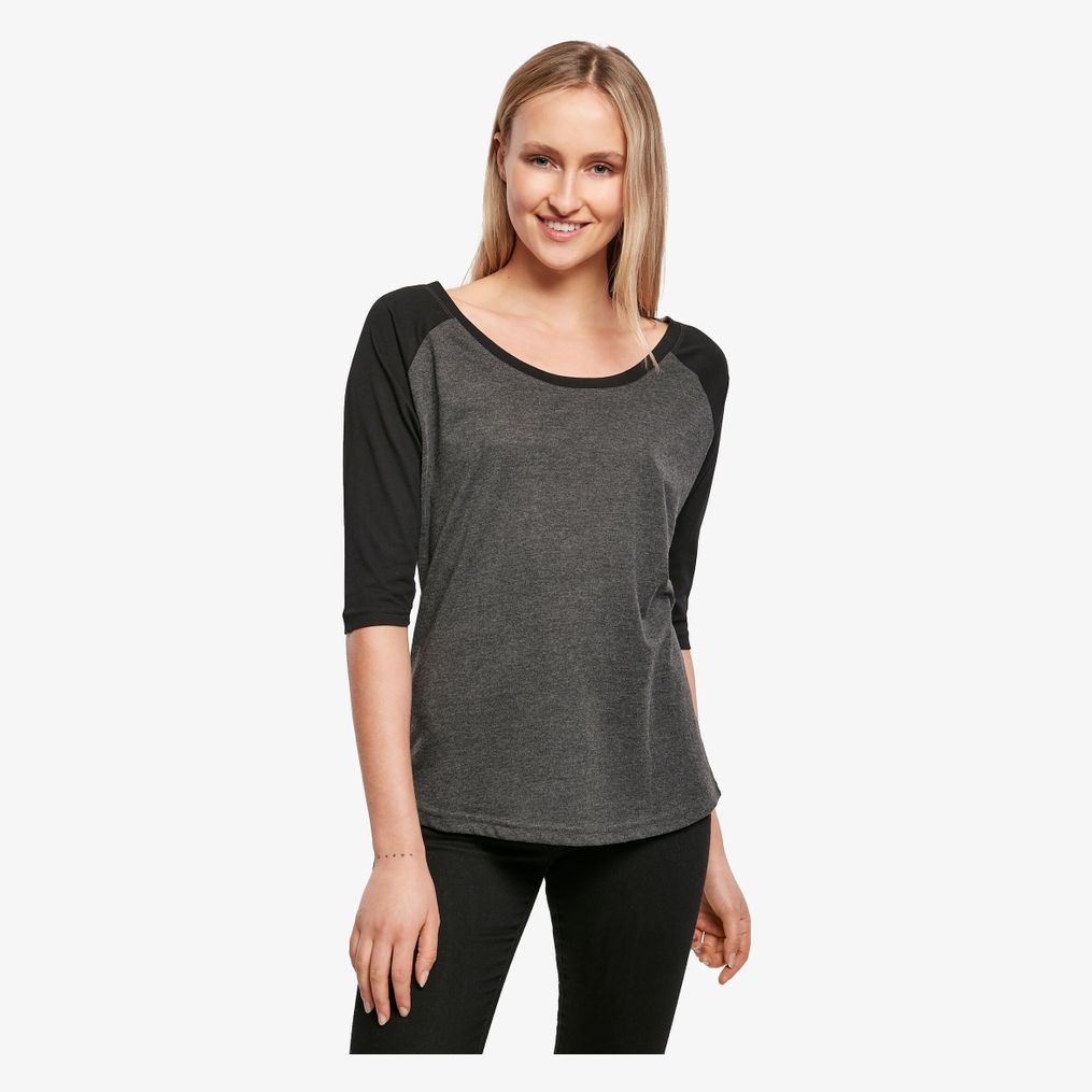 Ladies 3/4 Contrast Raglan Tee Build Your Brand