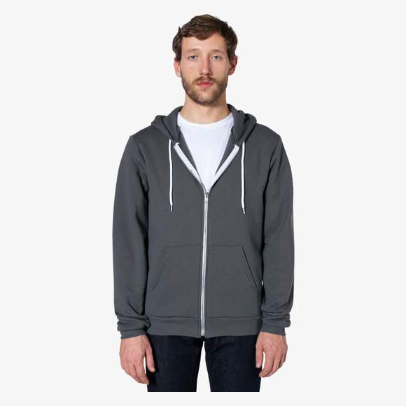 Unisex flex fleece zip hoodie  American apparel