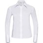Russell Collection Ladies’ long sleeve tailored ultimate non-iron shirt white