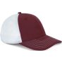 K-up Casquette trucker - 6 panneaux light_burgundy/white