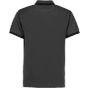 Kustom Kit Tipped Collar Polo Charcoal / Black
