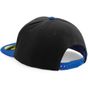 Beechfield Casquette snapback à visière plate originale black/bright_royal