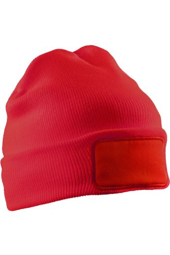 Image produit Recycled double knit printers beanie