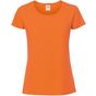 fruit of the loom Ladies Iconic 195 Ringspun Premium T - orange - L