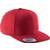 k-up Casquette visière plate - 6 panneaux red/red