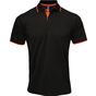 Premier Polo Coolchecker® contrasté pour homme black/orange