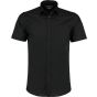 Kustom Kit Poplin Shirt Short Sleeve Black