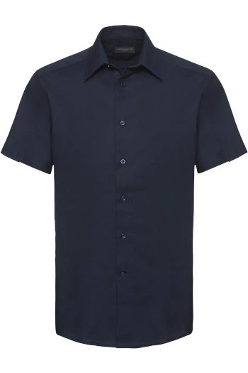 Image produit Chemise Oxford cintrée manches courtes homme