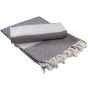A&R Fouta Marmaris Hamamzz® Graphite / White