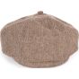 K-up Casquette style newsboy  herringbone_sand