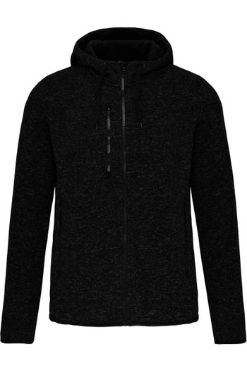 Veste capuche chinée femme