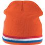 K-up Bonnet bande bicolore contrastée orange/red/white/cobalt_blue
