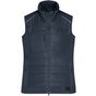James&Nicholson Ladies´ Hybrid Vest carbon/carbon