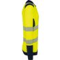 WK Designed To Work T-shirt de sécurité recyclé col rond manches longues unisexe hi_viz_yellow/navy