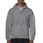 Gildan Adult Full Zip Hooded Sweatshirt graphite_heather