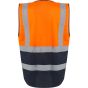 Regatta Men's Pro HI-VIS Executive Vest orange/navy