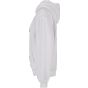 Build Your Brand Ladies Loose Fit Zip Hoody White