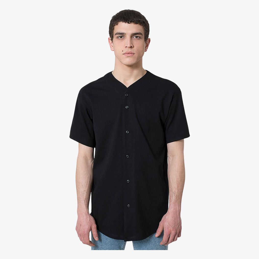 Thick-knit baseball tee American apparel