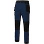 Velilla Pantalon bicolore canvas stretch navy/black