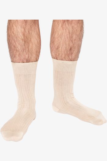 Image produit Chaussettes coton rib 4x2 fil d'Écosse homme