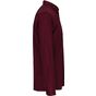 Kariban Chemise col mao manches longues wine