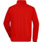 James&Nicholson Workwear Half Zip Sweat red