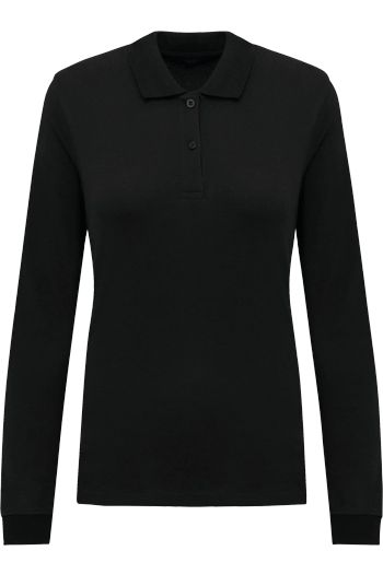 Image produit Polo piqué manches longues Bio180 femme