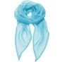 Premier Foulard en mousseline colours collection pour femme turquoise