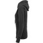 Build Your Brand Ladies Cuff Pockets Hoody Charcoal