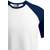 Promodoro Men´s Raglan T white/navy