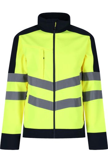 Image produit Men's Hi-Vis 3 Layer Softshell Reflective Work Jacket