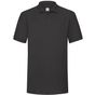 fruit of the loom 65/35 Heavy Piqué Polo noir
