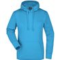 James&Nicholson Ladies´ Hooded Sweat turquoise