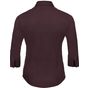 Russell Collection Ladies’ 3/4 sleeve fitted stretch shirt port/plum