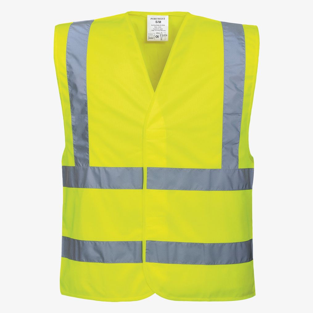 Hi-vis two band and brace vest  portwest