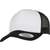 flexfit Classic Curved Foam Trucker Cap – White Front black/white/black