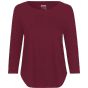 Neutral Ladies 3/4 Sleeve T-Shirt bordeaux