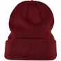 Build Your Brand Heavy Knit Beanie burgundy